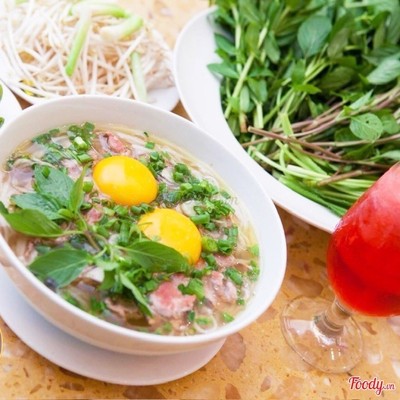 Phở Tái Tiết 1 hột gà