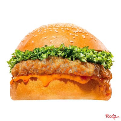 Burger tôm chiên giòn