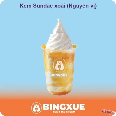 Kem Sundae xoài (Nguyên vị)