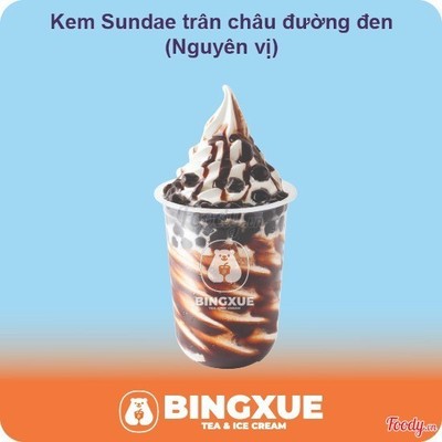 Kem Sundae trân châu đường đen (Nguyên vị)