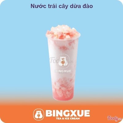 Nước trái cây dừa đào