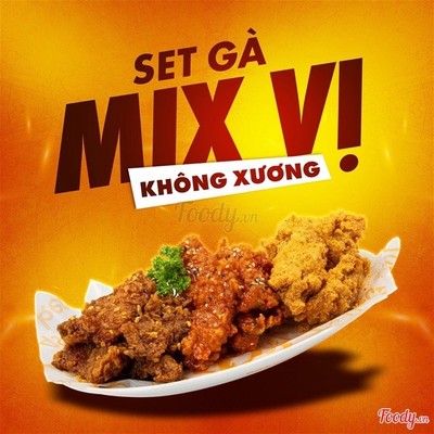 Gà rán không xương mix vị