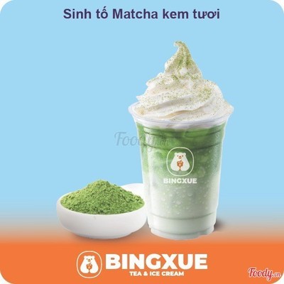 Sinh tố matcha kem tươi