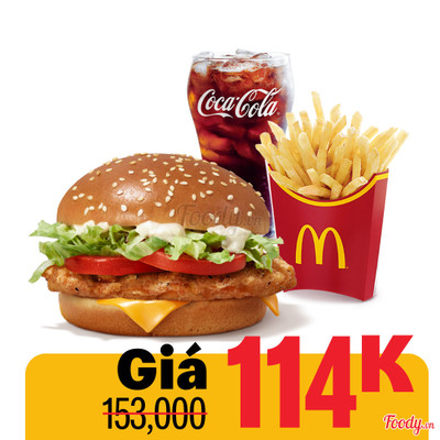 Phần Ăn Burger Gà Phô Mai Đặc Biệt