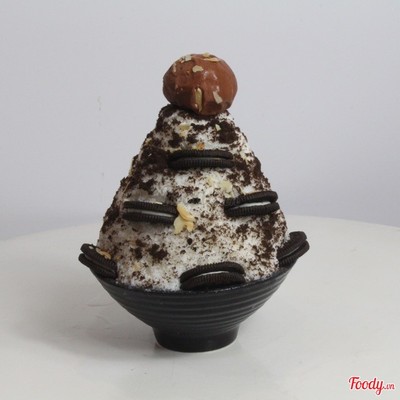 Bingsu Oreo hạnh nhân