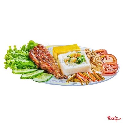 Cơm sườn giò Cali bì chả