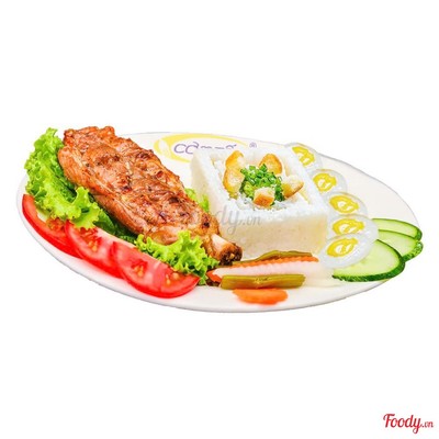 Cơm Tấm Sườn Giò Cali Trứng Cút Opla