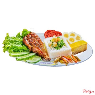 Cơm Tấm Sườn Giò Cali Chả Trứng Cút Opla
