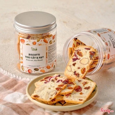 Fruits and Nuts Biscotti - Biscotti Trái Cây và Hạt - 65gram