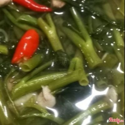 Cơm Canh Chua Rau Muống +Thác lác