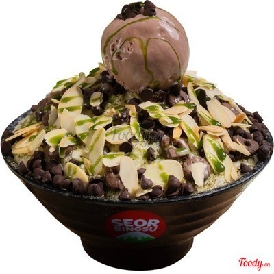 Bingsu kem choco matcha