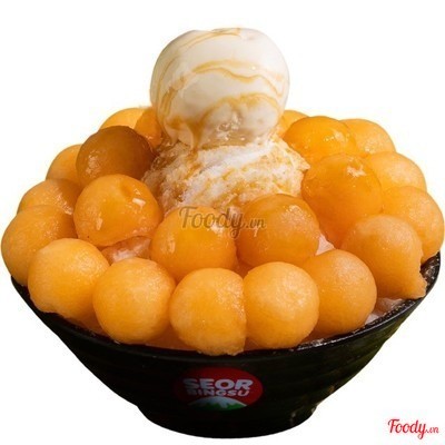 Bingsu kem dưa lưới