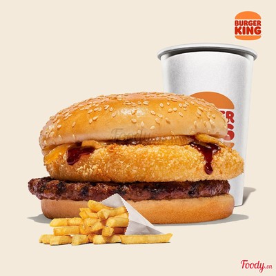 Cheese Ring Beef Burger Combo