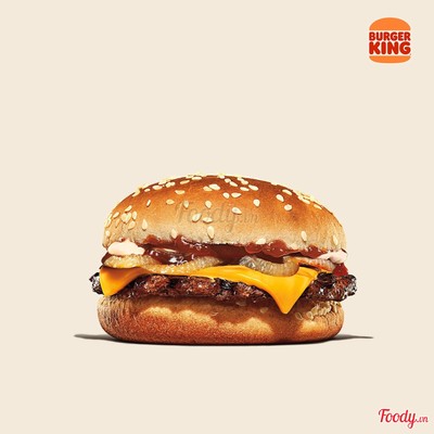 Burger Bò Nướng hành chiên