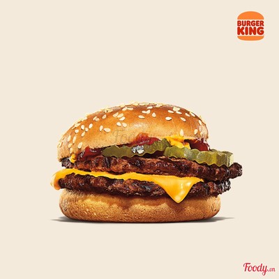 Burger 2 Miếng Bò Nướng Phô Mai