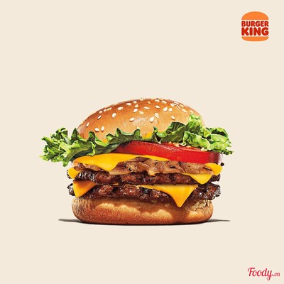 Burger 2 Miếng Bò Tắm Phô Mai cỡ vừa