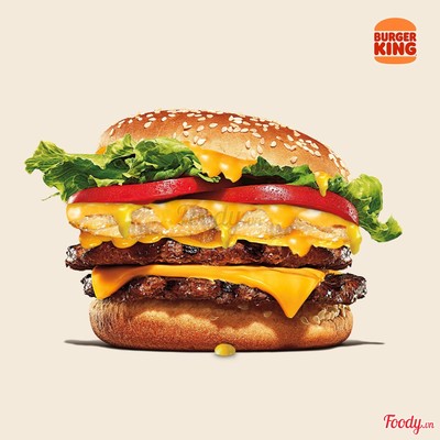 Burger 2 Miếng Bò Tắm Phô Mai cỡ lớn
