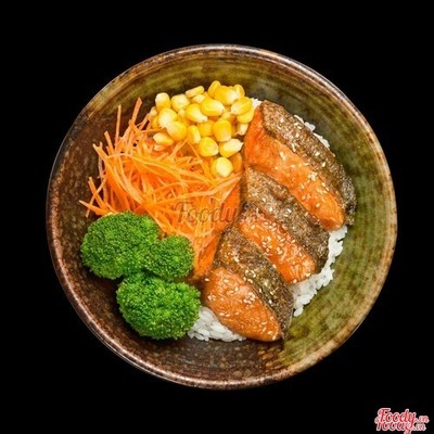 Cơm Cá Hồi Sốt Teriyaki (size L)