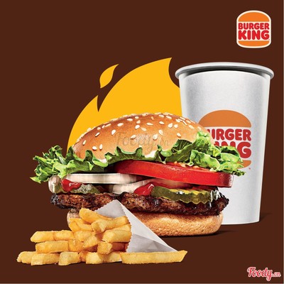 Combo Burger Bò Nướng Whopper Cỡ Vừa