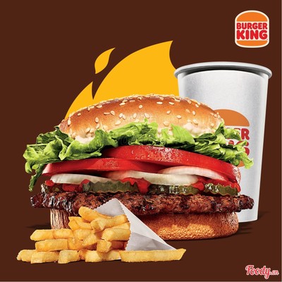 Combo Burger Whopper Bò Nướng Cỡ Lớn