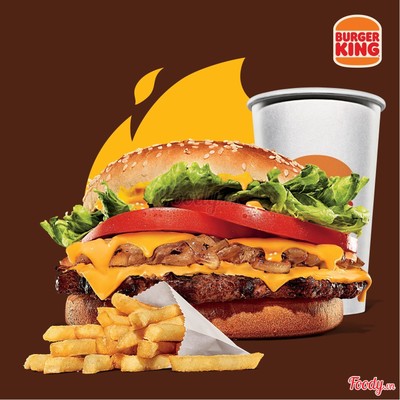 Combo Burger Bò Tắm Phô Mai Cỡ Lớn