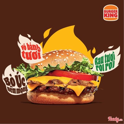 Burger Bò Tắm Phô Mai Cỡ Vừa