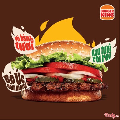 Burger Whopper Bò Nướng Cỡ Lớn