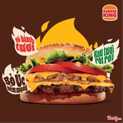Burger Bò Tắm Phô Mai Cỡ Lớn