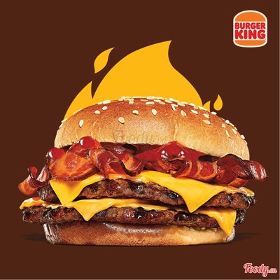 Burger 2 miếng Bò Phô Mai Thịt Xông Khói Xốt BBQ