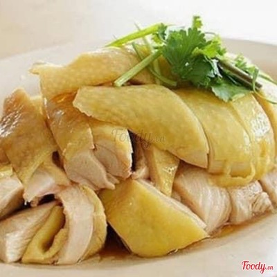 Gà hấp muối ( nguyên con )