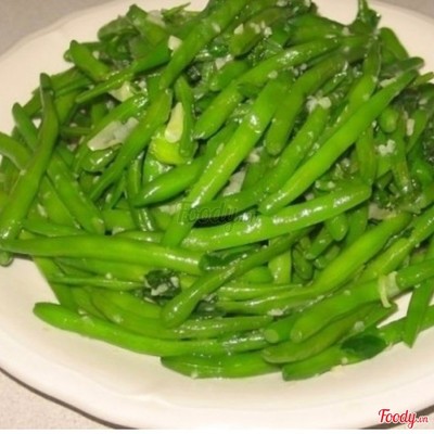 Bó xôi  -  Đậu que - Bông cải  xào tỏi ( Nhỏ )
