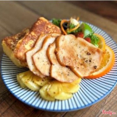 Drink Set/ Chicken & Pineapple  French Toast