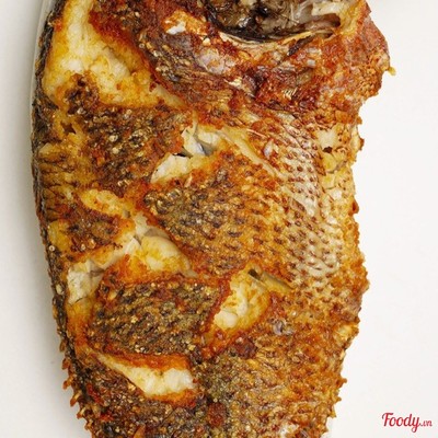Cá rô muối chiên + cơm + canh