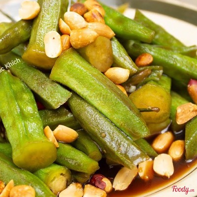 Đậu hủ xào đậu bắp