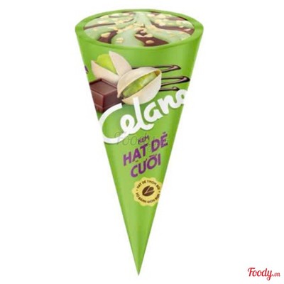 Kem ốc quế Celano hạt dẻ cười 66g