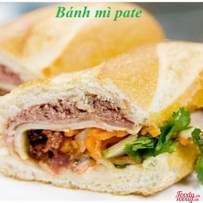 Bánh mì bơ + pate ngon