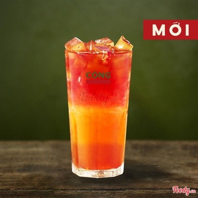 ATISÔ HỒNG MƠ (16oz) - Hibiscus with Jasmine tea Fresh Orange (16oz)