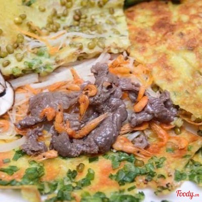 Bánh Xèo Ốp La Bò 2 Cái
