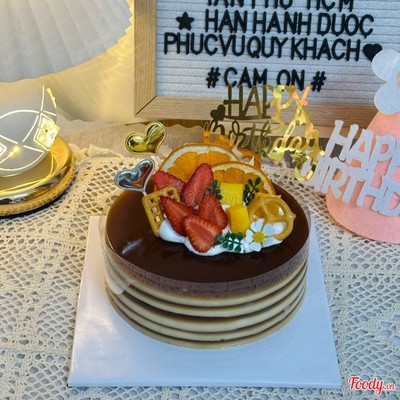 Rau câu cafe phô mai 16cm sinh nhật