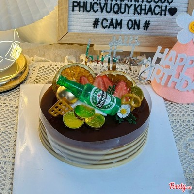 Rau câu cafe pho mai 18cm sinh nhật
