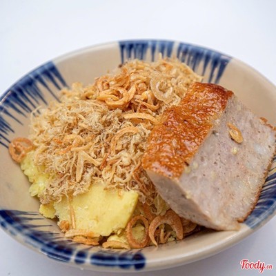 Xôi trắng Ruốc ( chà bông ) chả mỡ