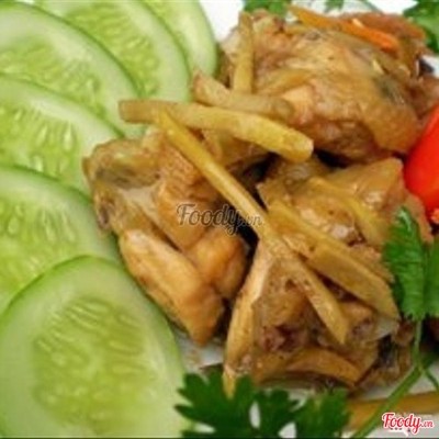 Cơm gà kho gừng