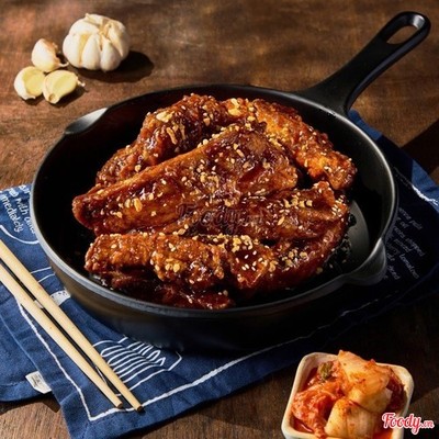 Sườn rán xốt tỏi tương cỡ M/ Garlic soy sauce rip size M