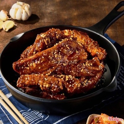 Sườn rán xốt tỏi tương cỡ L/ Garlic soy sauce rip size L