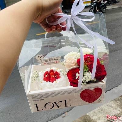 set hoa và bánh  mẫu ngẫu nhiên