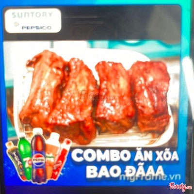 Combo cơm sườn non nướng+Pepsi