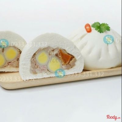 BÁNH BAO NHÂN THỊT + 3 TRỨNG CÚT.