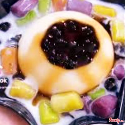 Tàu hủ singapore mix khoai dẻo ,chân châu