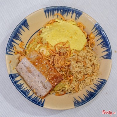 Xôi xéo ruốc ( chà bông  ) chả mỡ