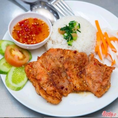Combo cơm ba rọi nướng muối ớt × cải chua gân bò
